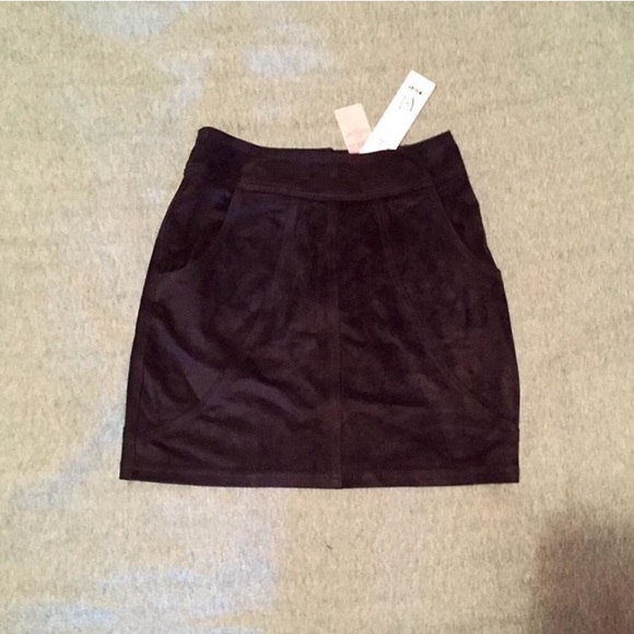 Black suede skirt - Picture 4 of 4
