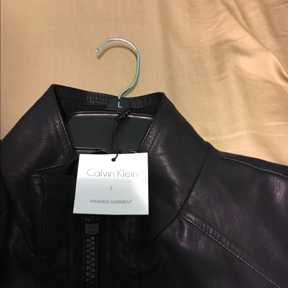 Calvin Klein Leather Jacket - Picture 2 of 4