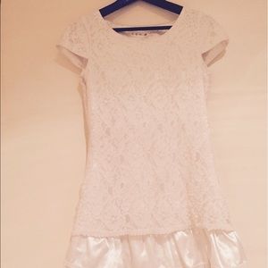 cute white little short dress