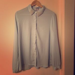 Forever 21 light blue shirt size M