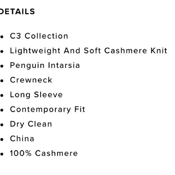 C3 Cashmere sweater NWT - Picture 3 of 3