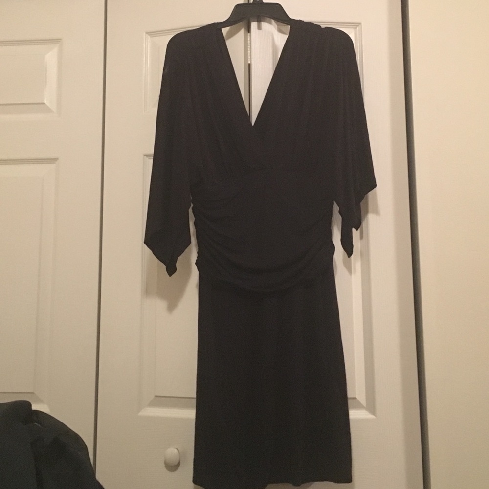 Black cotton dress