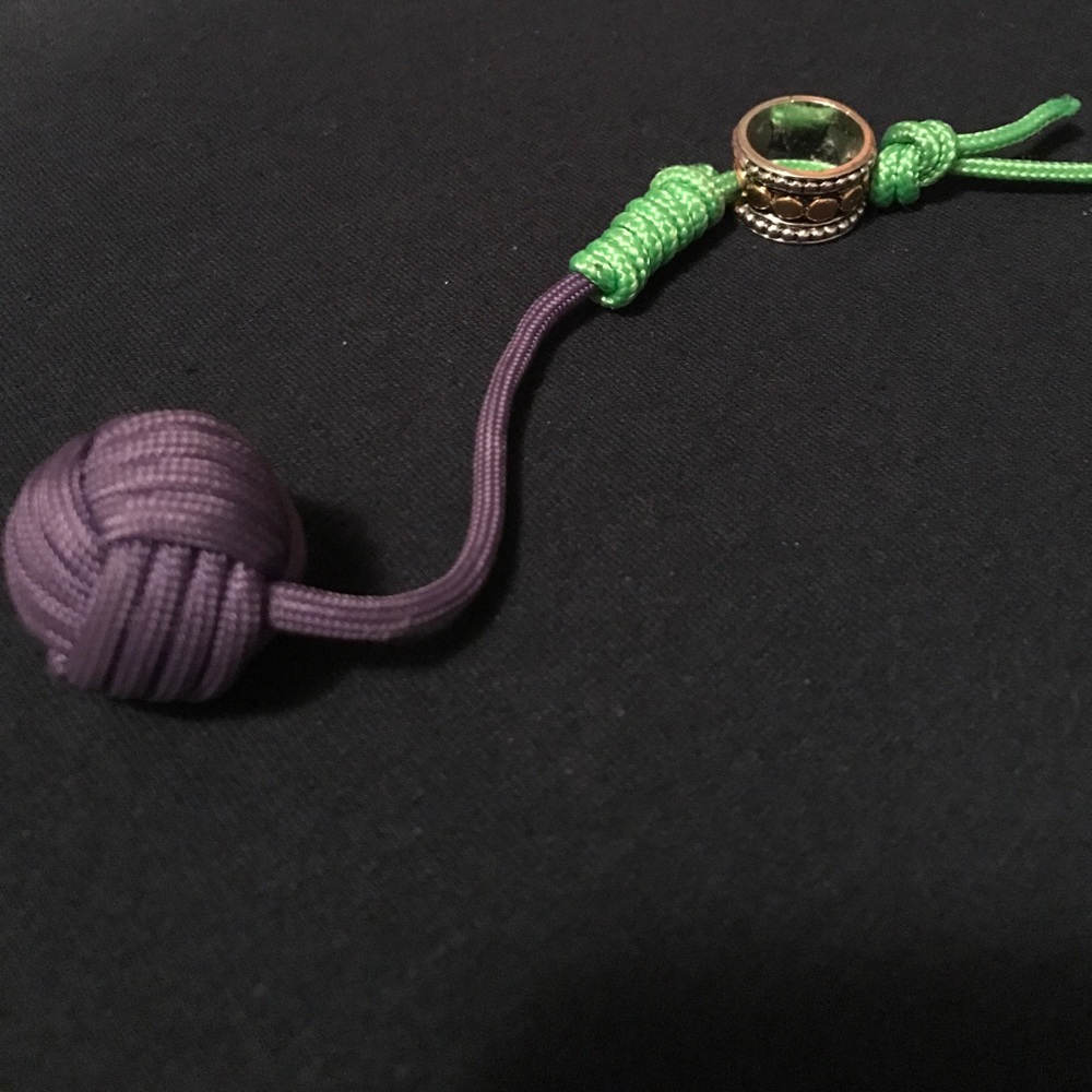 Custom monkey Ball lanyard with Bead knife,keys