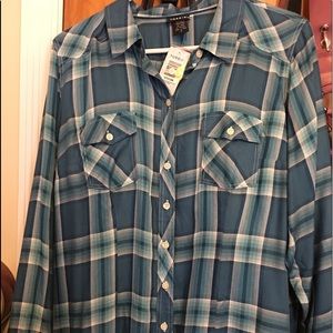Torrid plaid flannel top