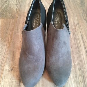 Grey & sparkle black heels