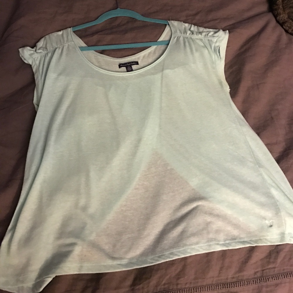 American eagle drape back tee