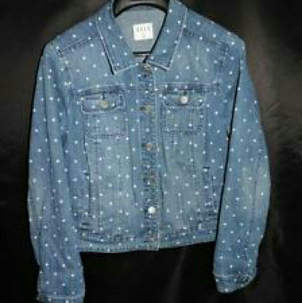 Polka Dot Jean Jacket