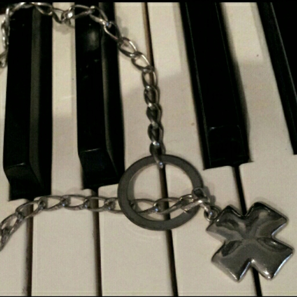 Cross Drop Thru Necklace