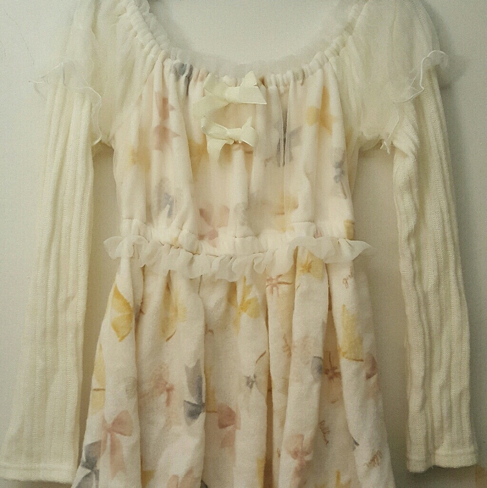 LIZ LISA BOW PRINT TOP