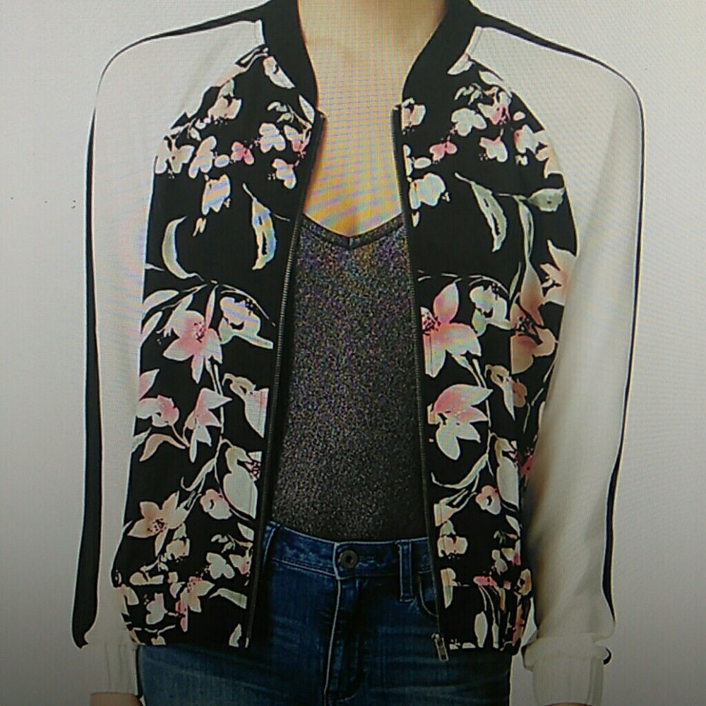 Printed Bomber Jacket
