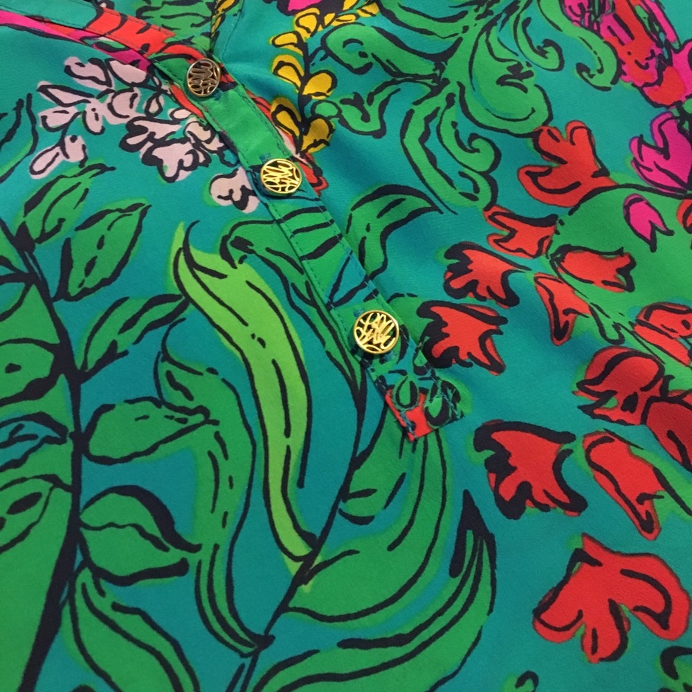 Lilly Pulitzer silk Elsa Top