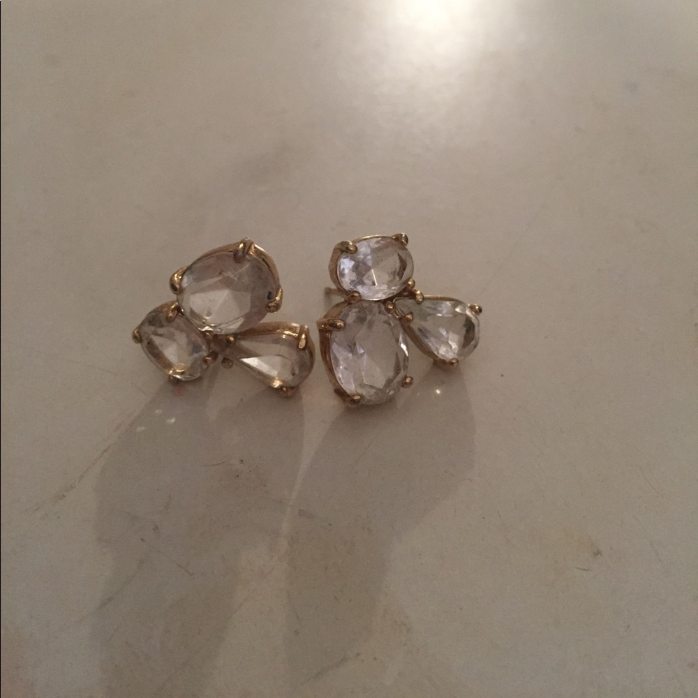 Kate Spade tri- Crystal Studs