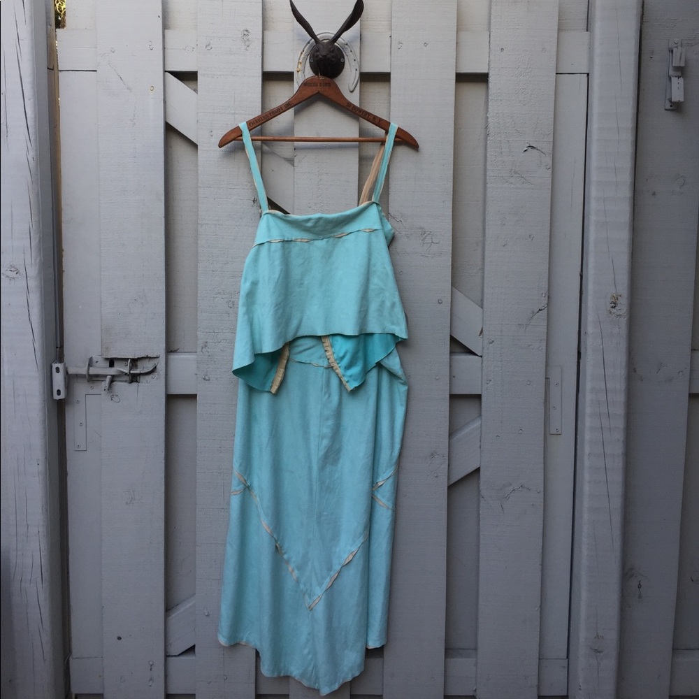 Flouncy two piece dress