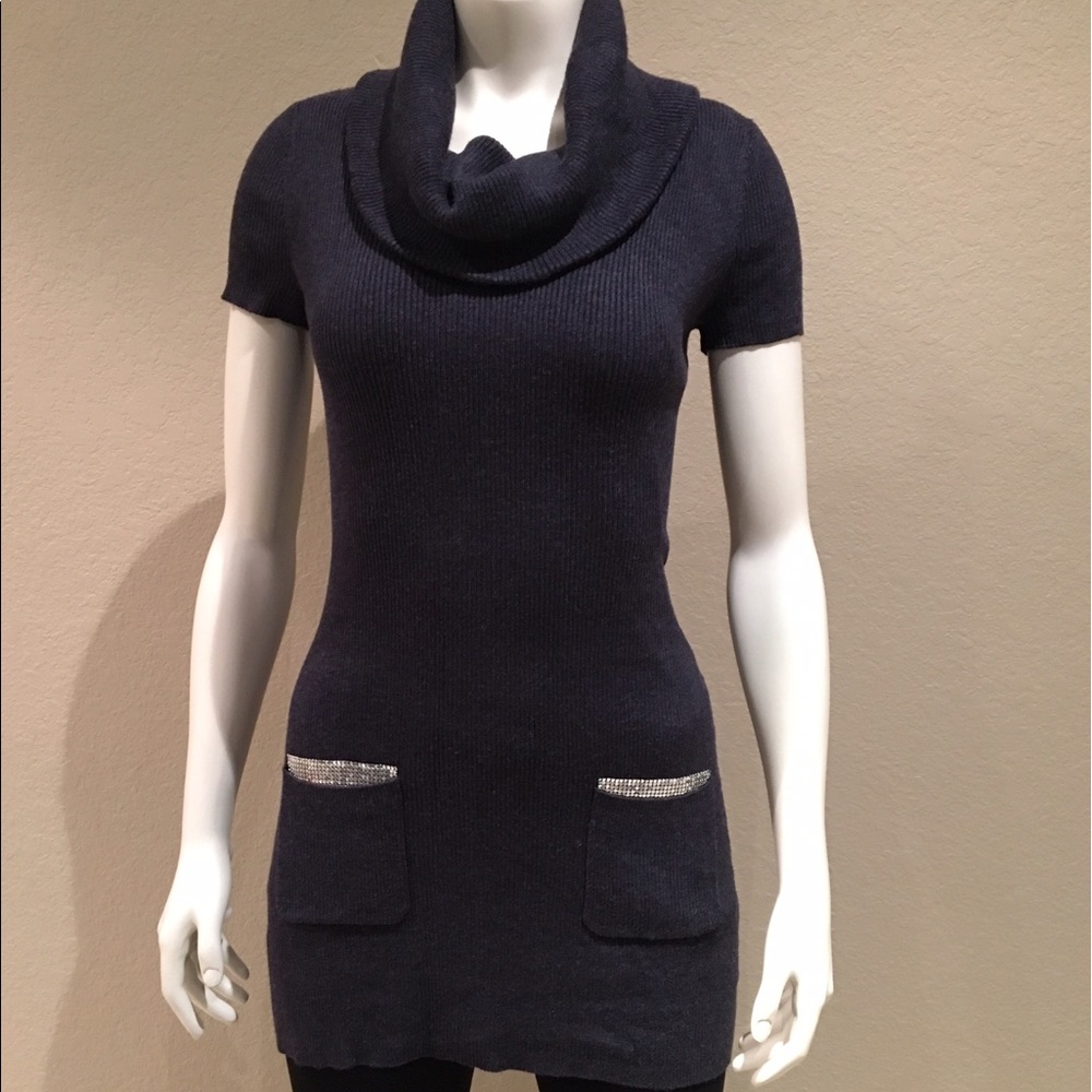 INC Sweater Dress/Tunic - Slate Blue/Gray