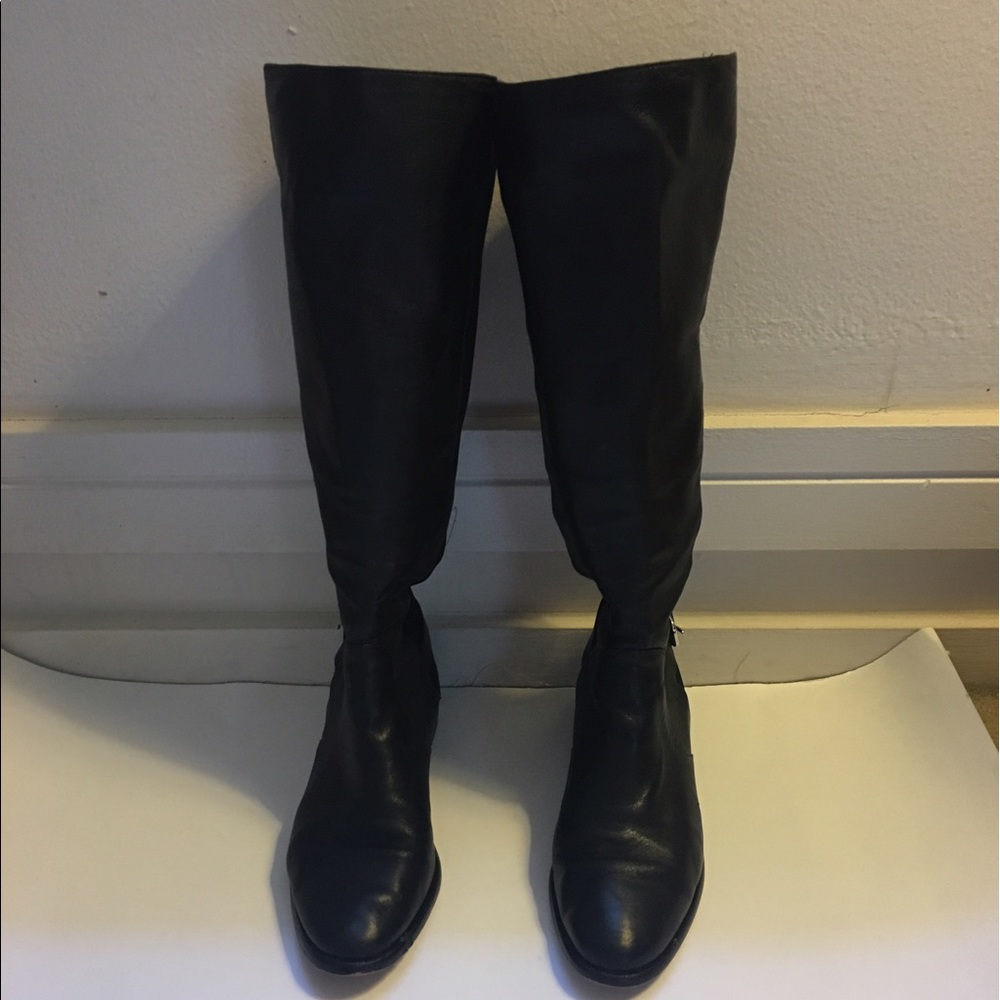 COACH LEATHER AND NYLON RIDING BOOTS - Picture 2 of 7