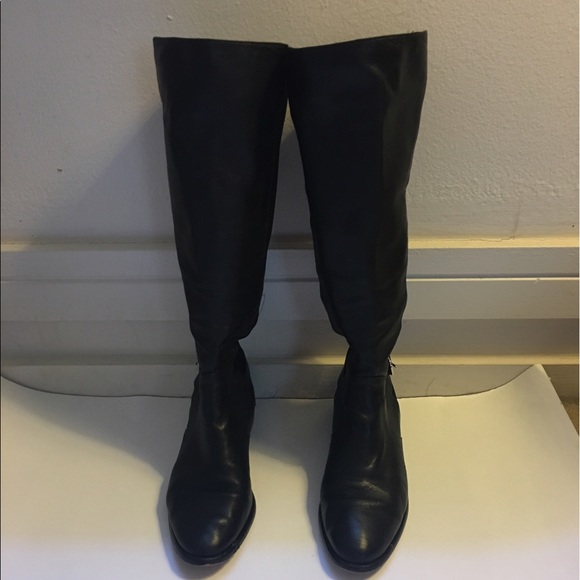 COACH LEATHER AND NYLON RIDING BOOTS - Picture 2 of 7