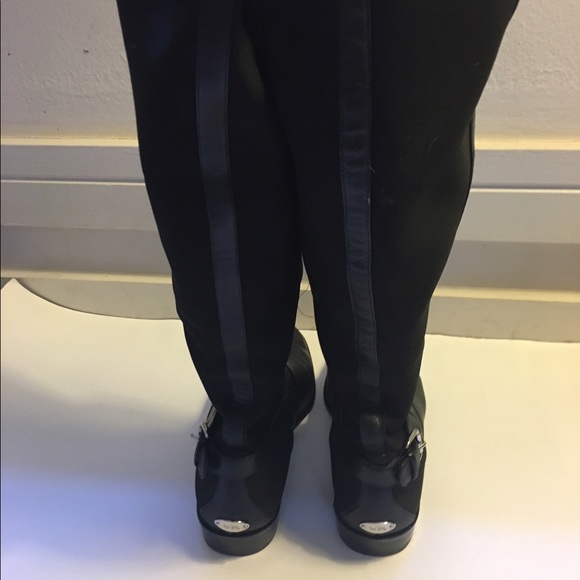 COACH LEATHER AND NYLON RIDING BOOTS - Picture 5 of 7