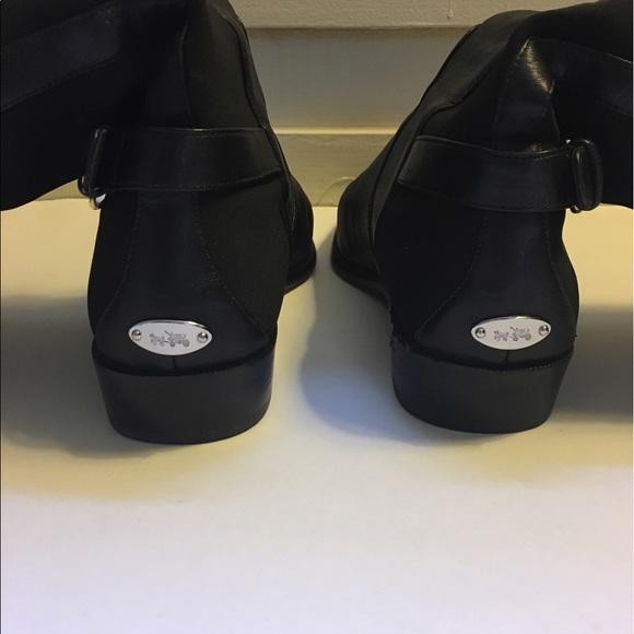 COACH LEATHER AND NYLON RIDING BOOTS - Picture 6 of 7