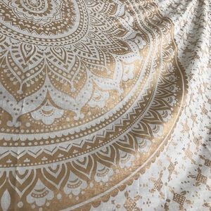 Gold & White tapestry