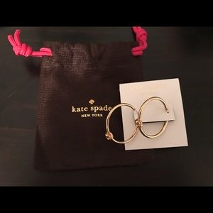 Brand New Kate Spade Sailors Knot Hoop Earrings