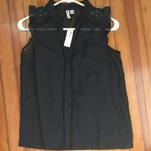 Old Navy Swiss Dot Blouse with Cami