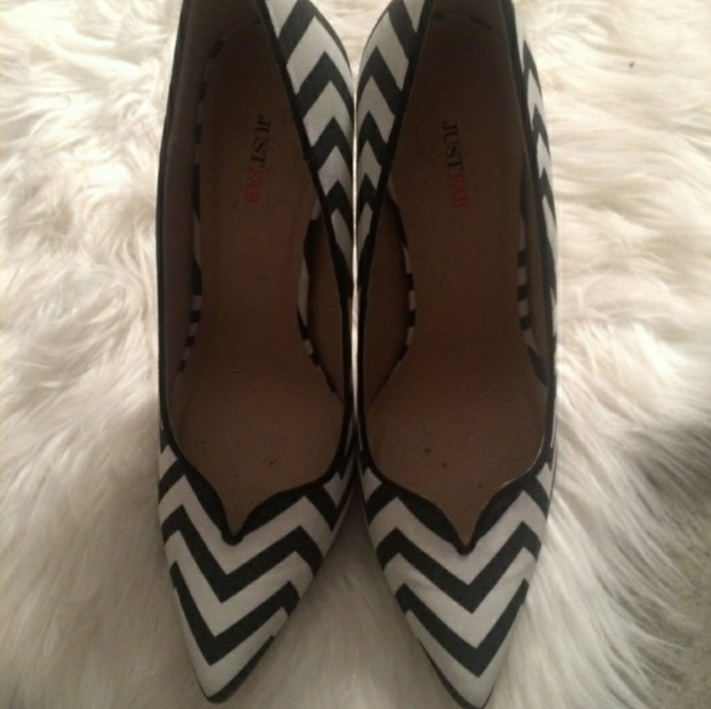 JustFab Chevron heels