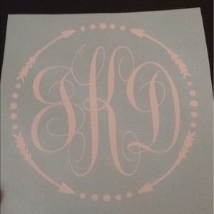 Bow and arrow monogram