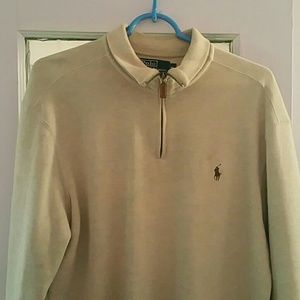 Zip up polo sweater