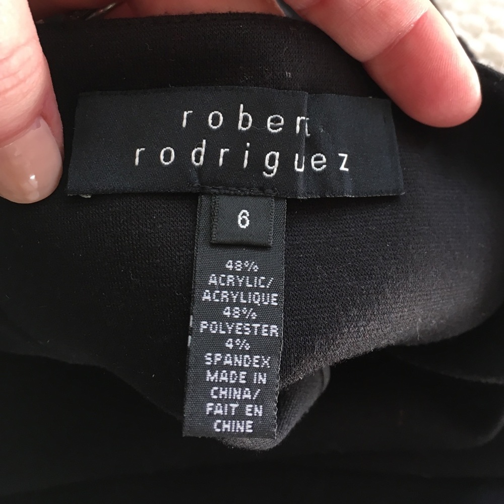 Robert Rodriguez black pencil skirt