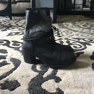 Nine West Heel Combat Boots