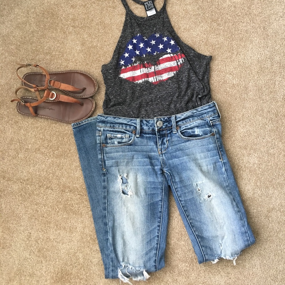American Eagle Ripped Skinny Jeans