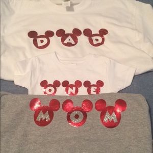 1st Birthday family shirts