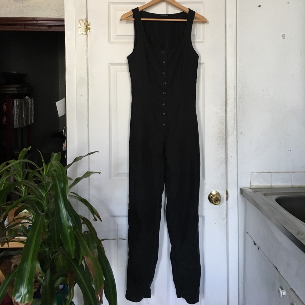 One piece navy silk pantsuit! American Apparel xs.
