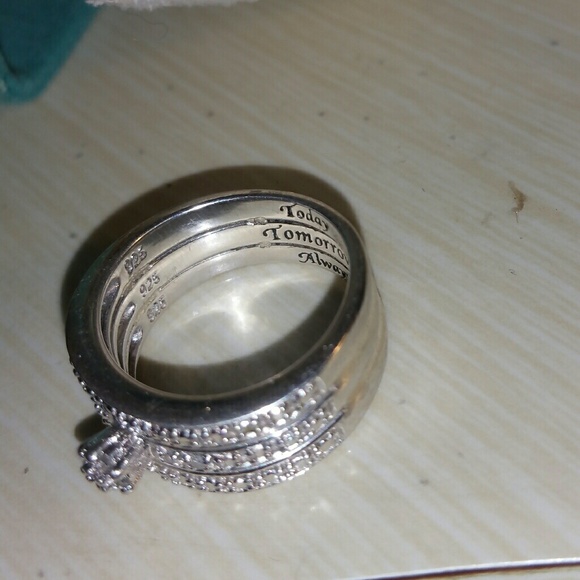 Bradford Exchange Jewelry Diamond Engagement Band Sterling Silver