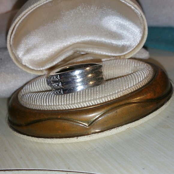 Bradford Exchange Jewelry Diamond Engagement Band Sterling Silver