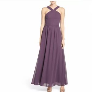 Lulus Chiffon Cross Front Dress