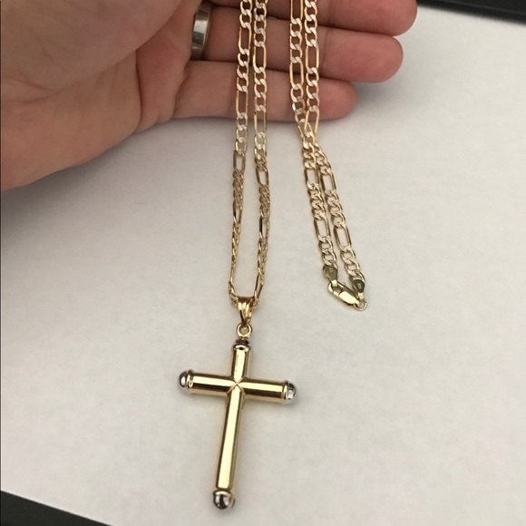 14k REAL GOLD!! Diamond Cut Chain/Pendant - Picture 4 of 4