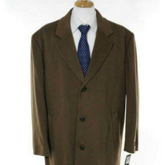 MICHAEL KORS BROWN WOOL TOPPER COAT 46R - Picture 1 of 5