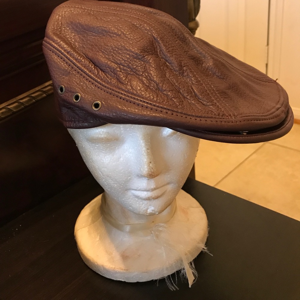 Genuine Leather Cap
