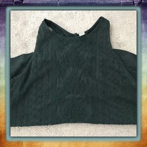 Old Navy Emerald Lace Tank
