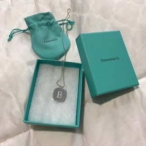 AUTHENTIC Tiffany and co B Necklace NWT