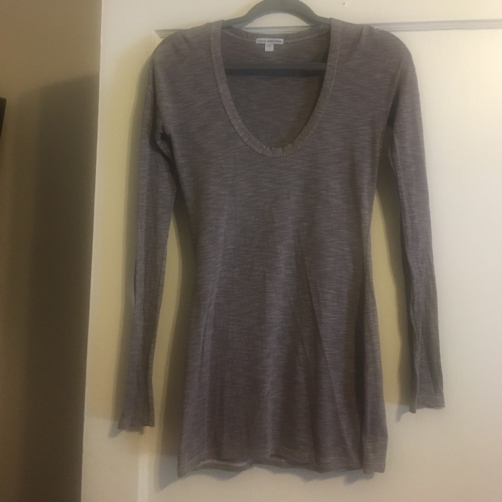 James perse striped long sleeve