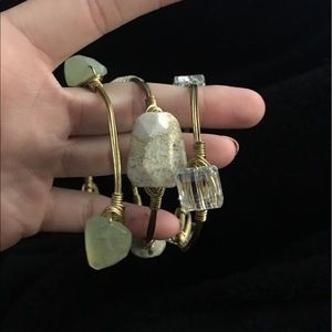 Bourbon and bow ties set of 3 bangles