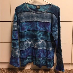 Shop Therapy mixed print tie dye tee, NWOT