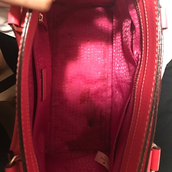 Kate Spade coral purse - Picture 4 of 6