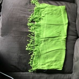 Green scarf