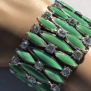 New Condition Jade colored Stone Bracelet
