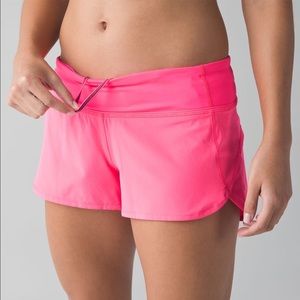 Hot Pink Lululemon Speed Shorts - Never worn!