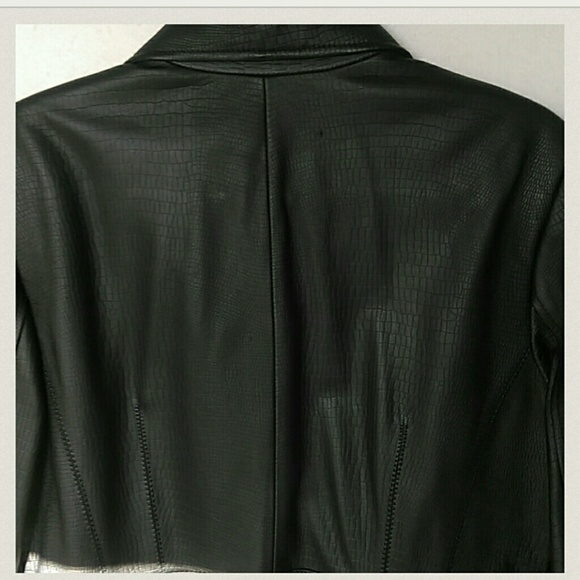 Used ALFANI Women's faux leather jacket SIZE L - Picture 6 of 8