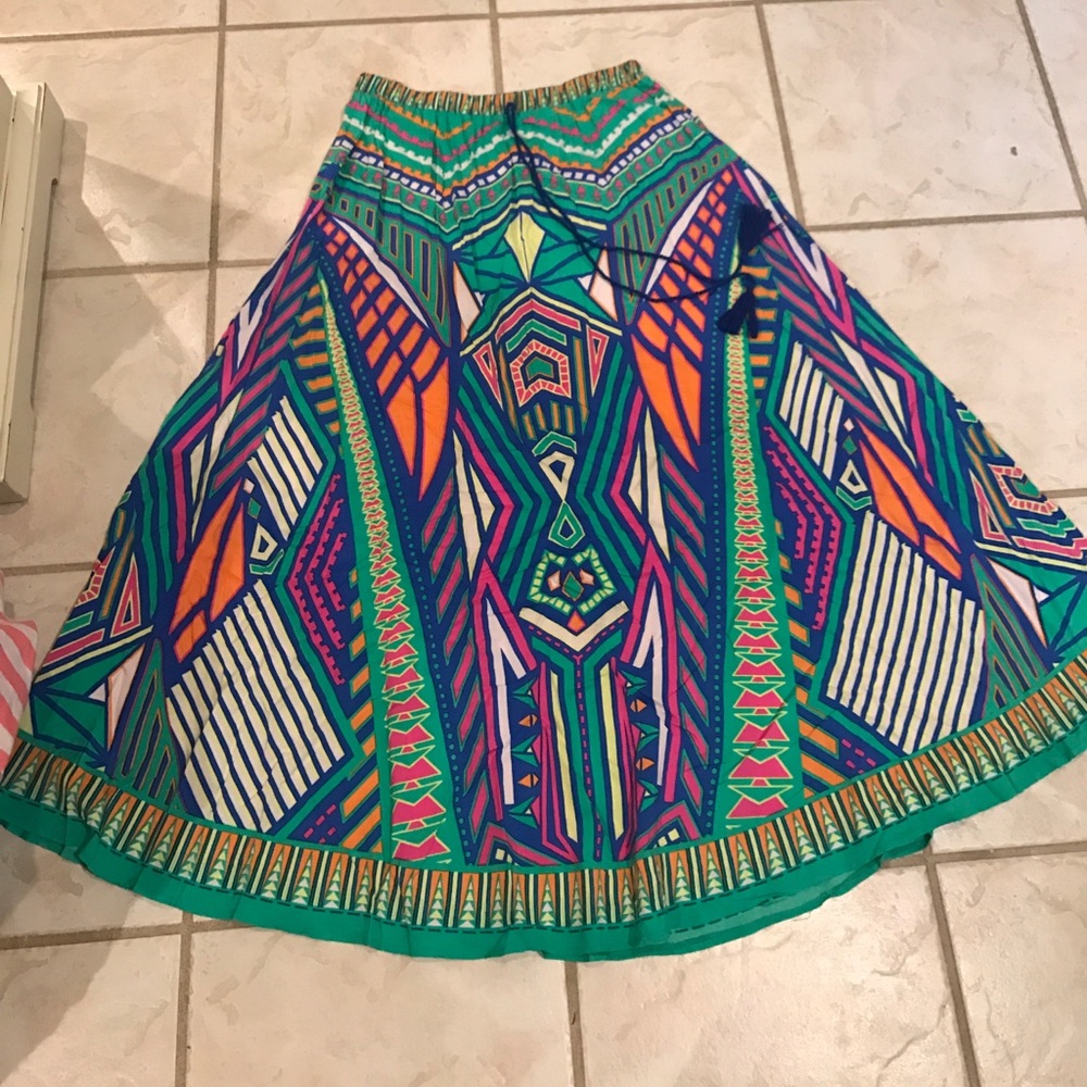 Colorful maxi skirt